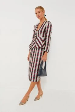 Bordeaux Check Jacquard Zoey Top -Loeffler Cloth Shop 7eQYMUf7uSifmPEonCO7KnJJKJCRZZOs 1