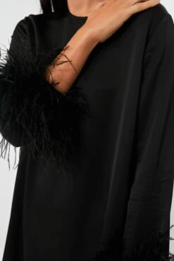 Black Suzi Maxi Dress With Detachable Feathers 9 Black Suzi Maxi Dress With Detachable Feathers -Loeffler Cloth Shop 7warodtu3bmKl65AurWuHoxOGUjfCHgf 1