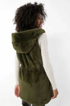 Moss Green Faux Fur Bayker Vest -Loeffler Cloth Shop 80l11KBXNmwutqqRt0GnmLFj8k3lfXwj 1