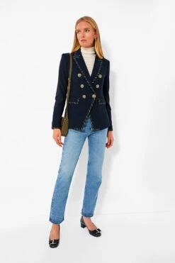 Veronica Beard Navy Stripe Miller Dickey Jacket -Loeffler Cloth Shop 82n5PfgQ3k0UAcYuFCRiyfv63wTt36lj 1
