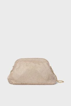 Loeffler Randall White Opal Diamante Doreen Clutch