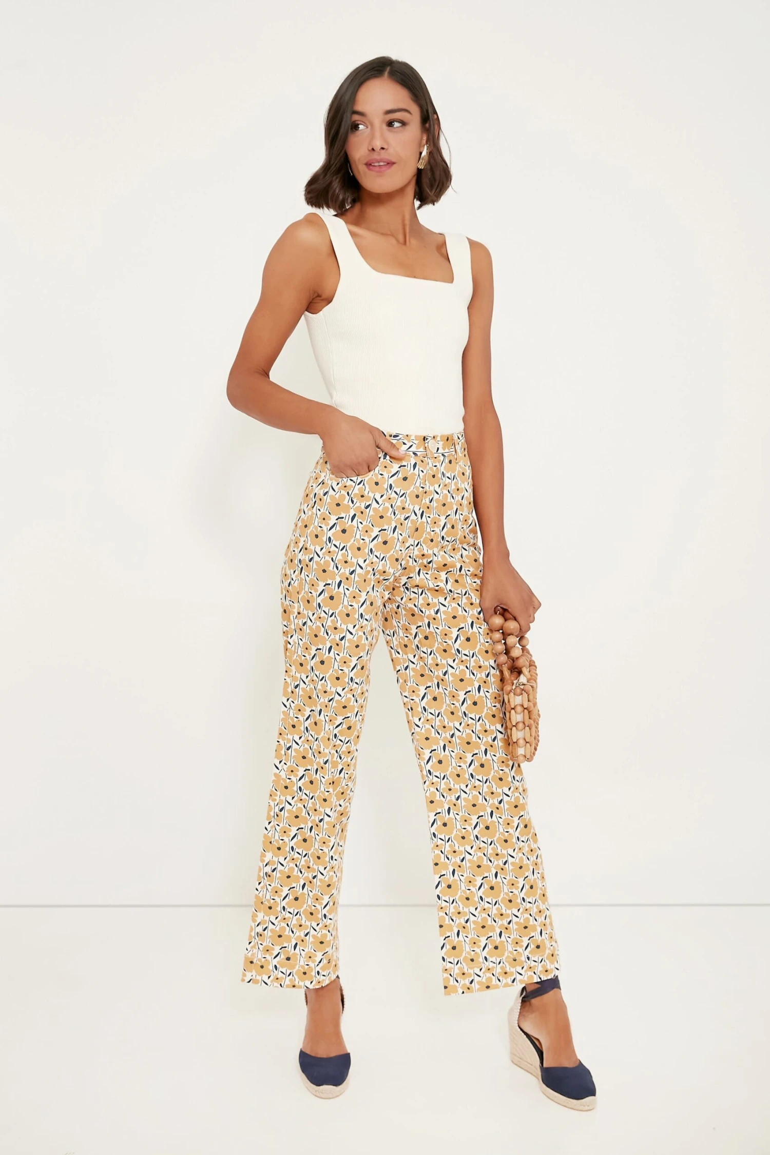 Sharon's Flowers Gold Everyday Pant 4 Sharon's Flowers Gold Everyday Pant - Image 2