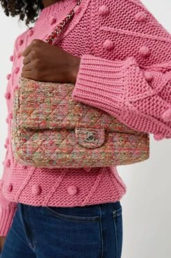 CHANEL Multicolor Tweed Medium Classic Bag -Loeffler Cloth Shop 8gYQx78ViHJXgQ8wkpXp1SFa2ZN2dzWN 1