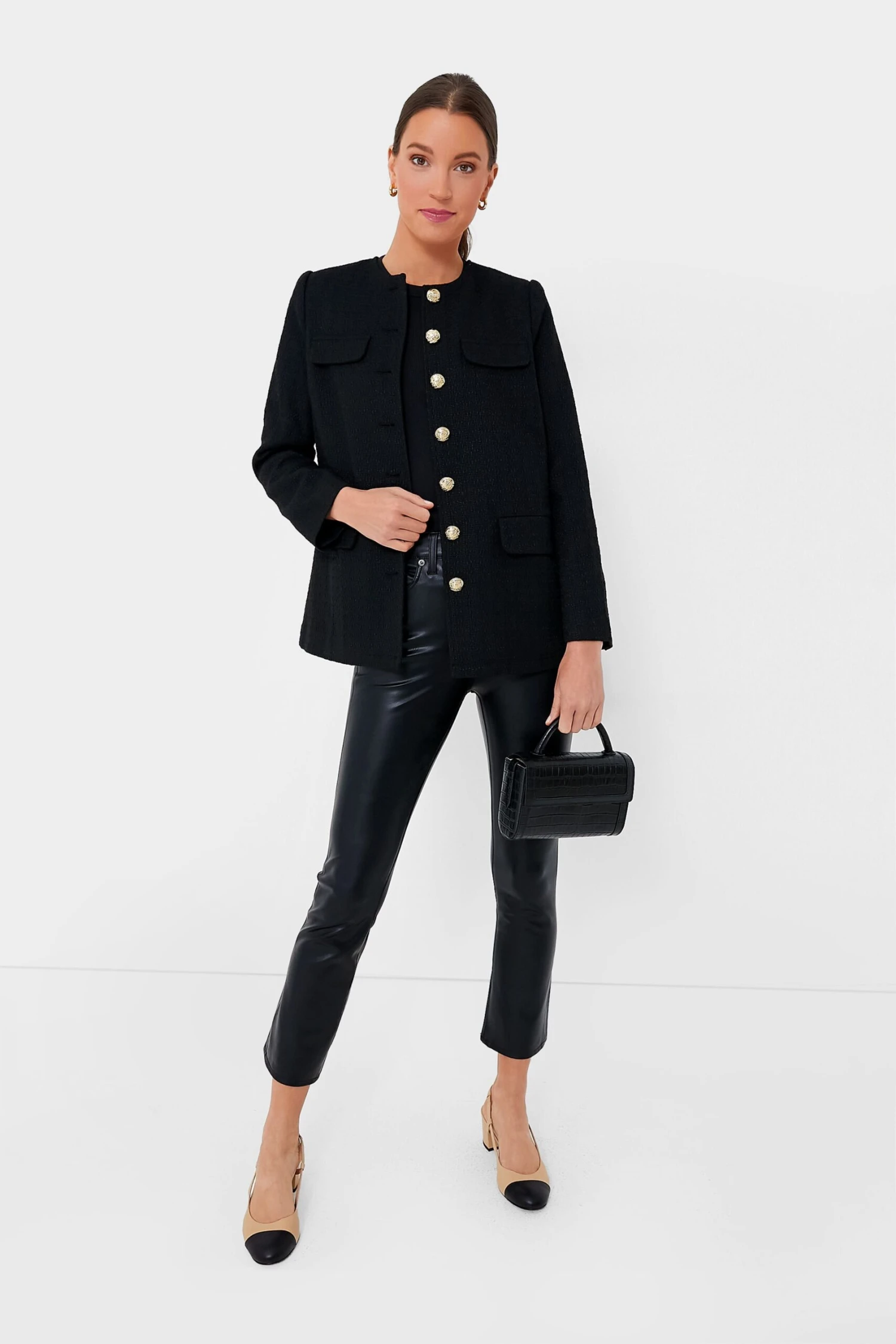 Black Tweed Jennings Jacket 4 Black Tweed Jennings Jacket - Image 2