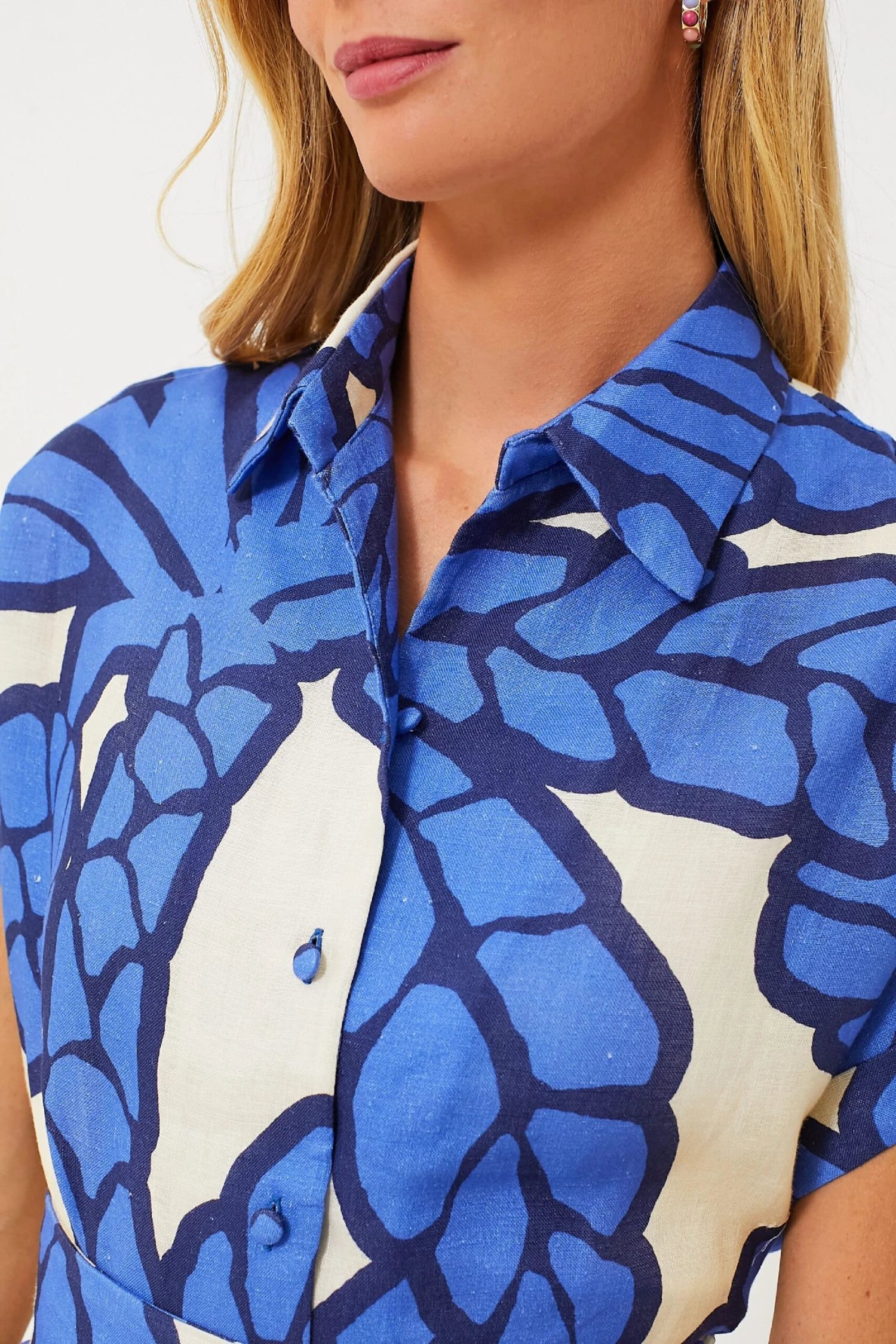 Matuna Blue Nilu Shirt 7 Matuna Blue Nilu Shirt - Image 5