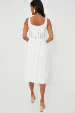 White Giada Midi Dress -Loeffler Cloth Shop 9EsO3trmVsN8PQcYY9jFbyU7Qo3VjqyT 1