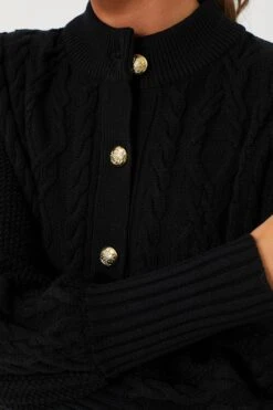 Black Cotton Colette Cardigan -Loeffler Cloth Shop 9Gzvnqe00fEijiXMZHDUdURzVvz8LMBX 1