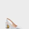 White Calf Marina Heels