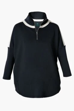 Black And Ivory Amelie Quarter Zip -Loeffler Cloth Shop A0MleNWU6z7neADbMFCZ7CMAfTVPL1BH 1