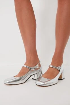 Silver Nessily Mary Jane Heels -Loeffler Cloth Shop AUUnQTwZDCwPclF2oUsGzRpsVSwOJCin 1