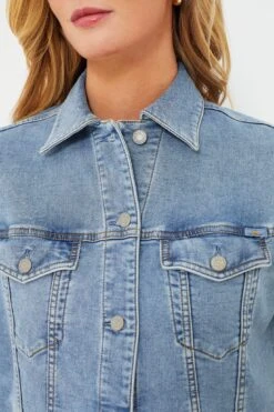 Mid Wash Stretch Terry Trucker Jacket 11 Mid Wash Stretch Terry Trucker Jacket -Loeffler Cloth Shop AekfdsohfV2rBgFR1FXOVtUhlm6EXHog 1