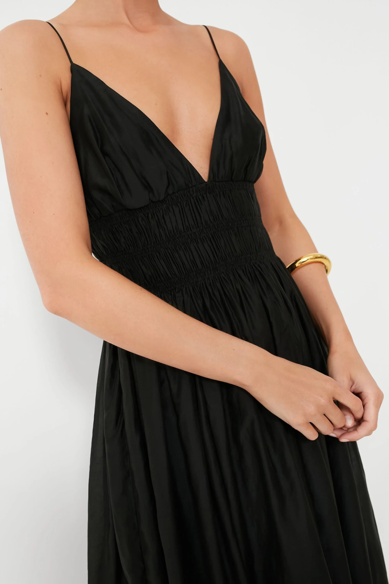 Black Sleeveless V-Neck Maxi Dress 7 Black Sleeveless V-Neck Maxi Dress - Image 5