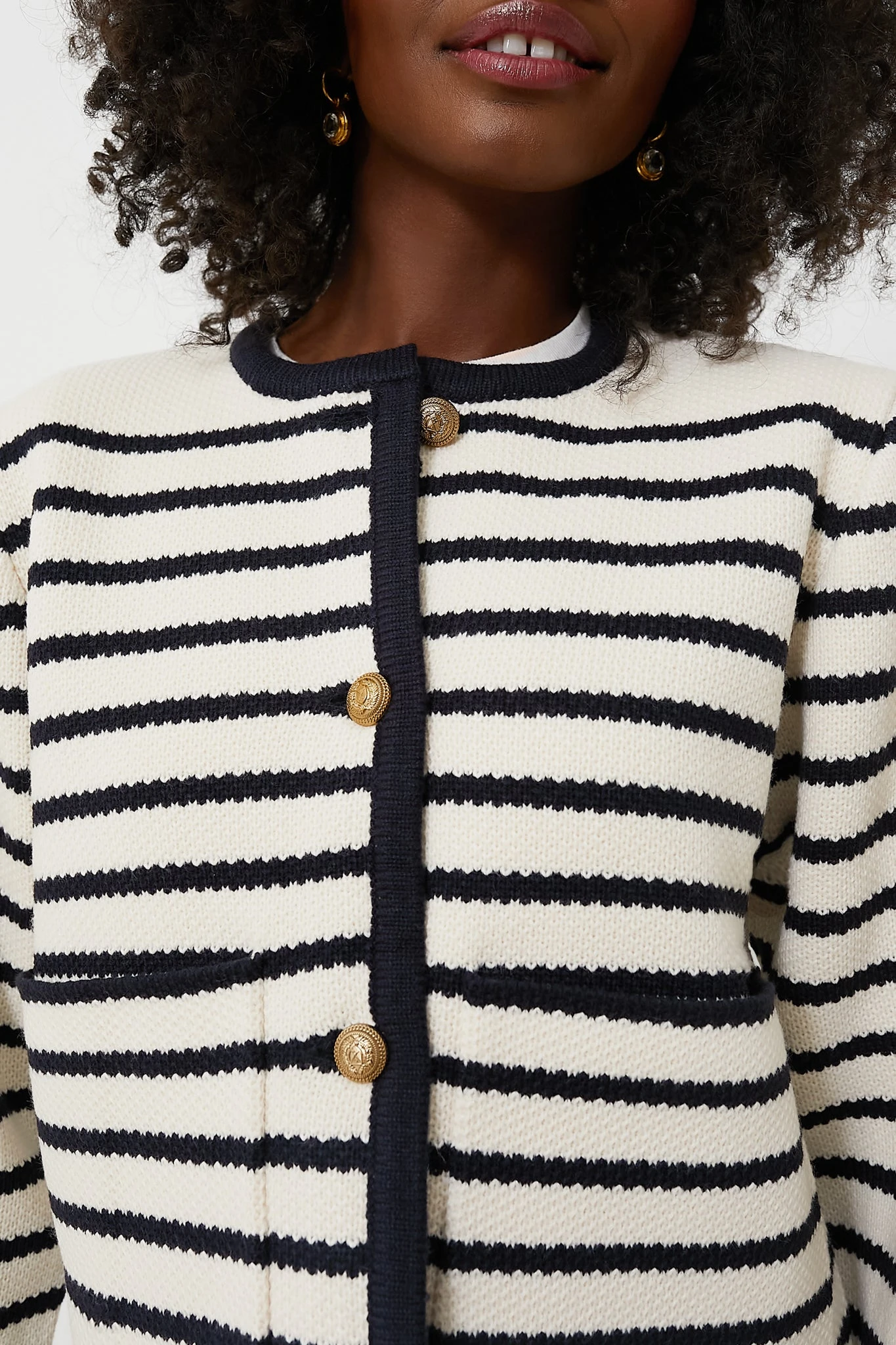 Navy Striped Cardigan 7 Navy Striped Cardigan - Image 5