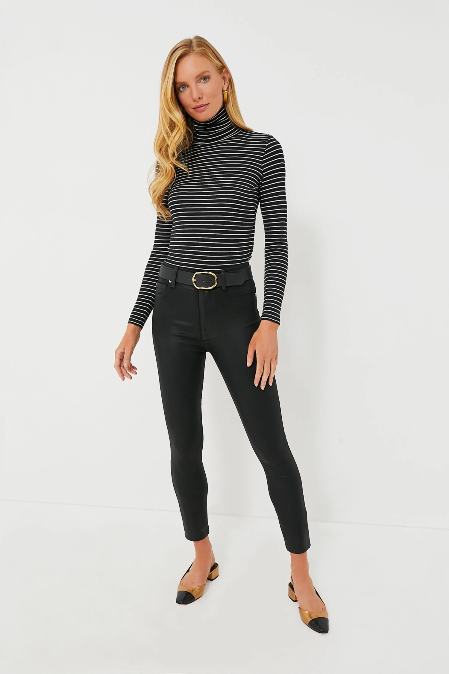 7 For All Mankind The Black Coated High Waist Ankle Skinny 4 7 For All Mankind The Black Coated High Waist Ankle Skinny - Image 2