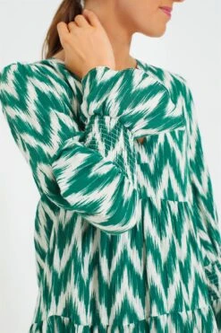 Green Ikat Kenzo Dress -Loeffler Cloth Shop BnH4GhXKWtM5RRSSB4dhvdP4SzrugXIo 1