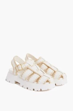Loeffler Randall Cream Leather Talia Platform Fisherman Sandal -Loeffler Cloth Shop ByMkJRIBb7A02iatV6MtfBJzRDexffeC 1