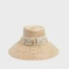 Exclusive Ivory Jacquard Wildflower Hat