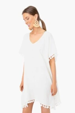 White Katie Caftan -Loeffler Cloth Shop CRLiwCmxZlfO65oy4pkBcY8GU5fD048S 1