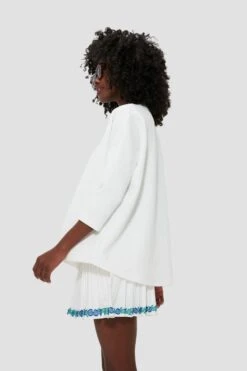 White Quilted Paisley Ally Swing Sweatshirt -Loeffler Cloth Shop CSzteekaxP7qDq9yEAhSZp2KpCzTmw3z 1 569f190b 8dfc 4304 a2e4 342012201764