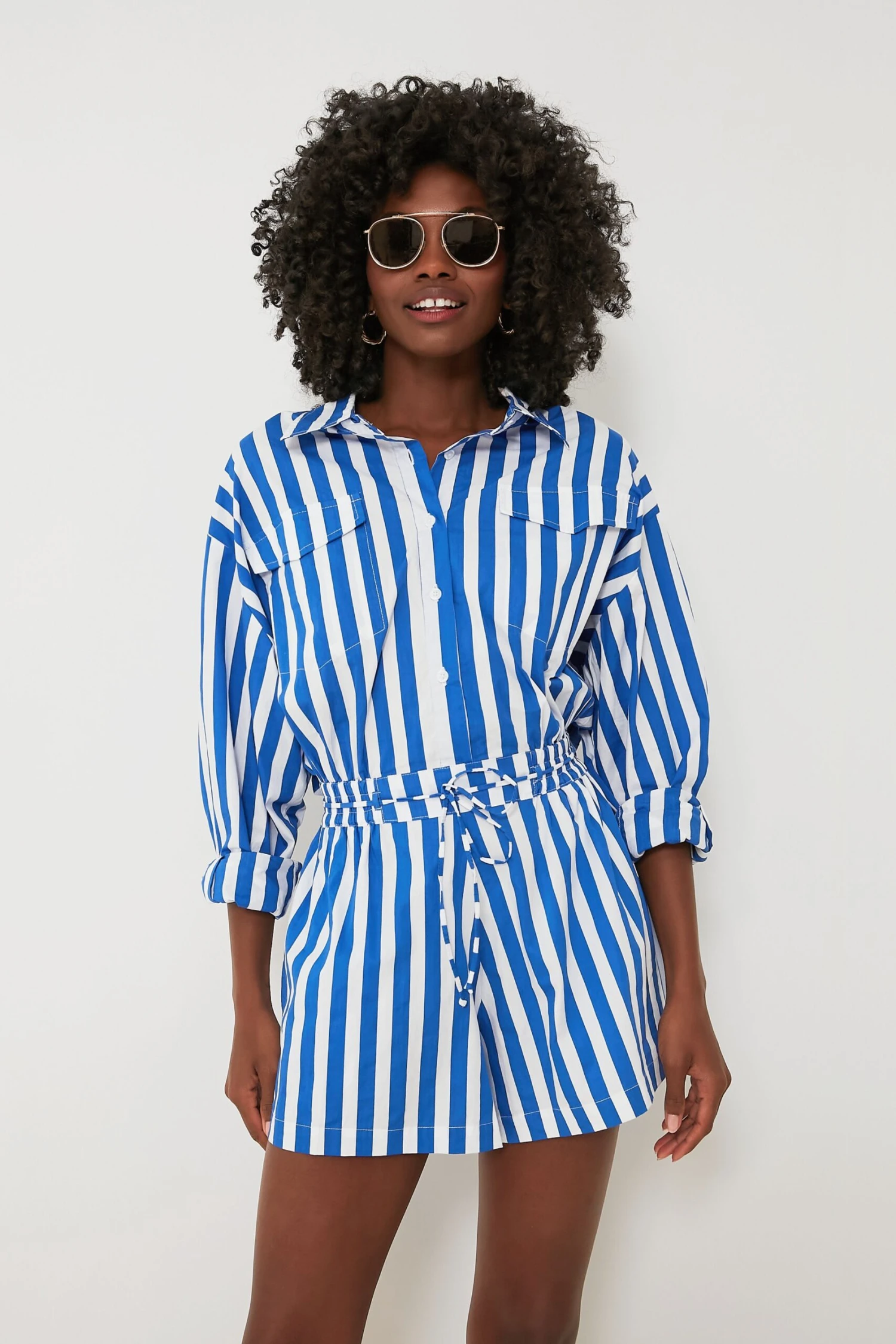 Bayou Stripe Cobalt Isole Playsuit 8 Bayou Stripe Cobalt Isole Playsuit - Image 6
