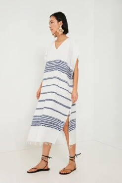 Blue Yani Classic Caftan -Loeffler Cloth Shop Cb47zmkDG0kSDId7snipgFaoVdINb3PD 1