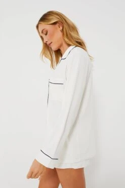 Eberjey Ivory Gisele Long Sleeve Short PJ Set -Loeffler Cloth Shop CjOZiRp9g0VchoHolzO9tJ8ARBBUw2D1 1
