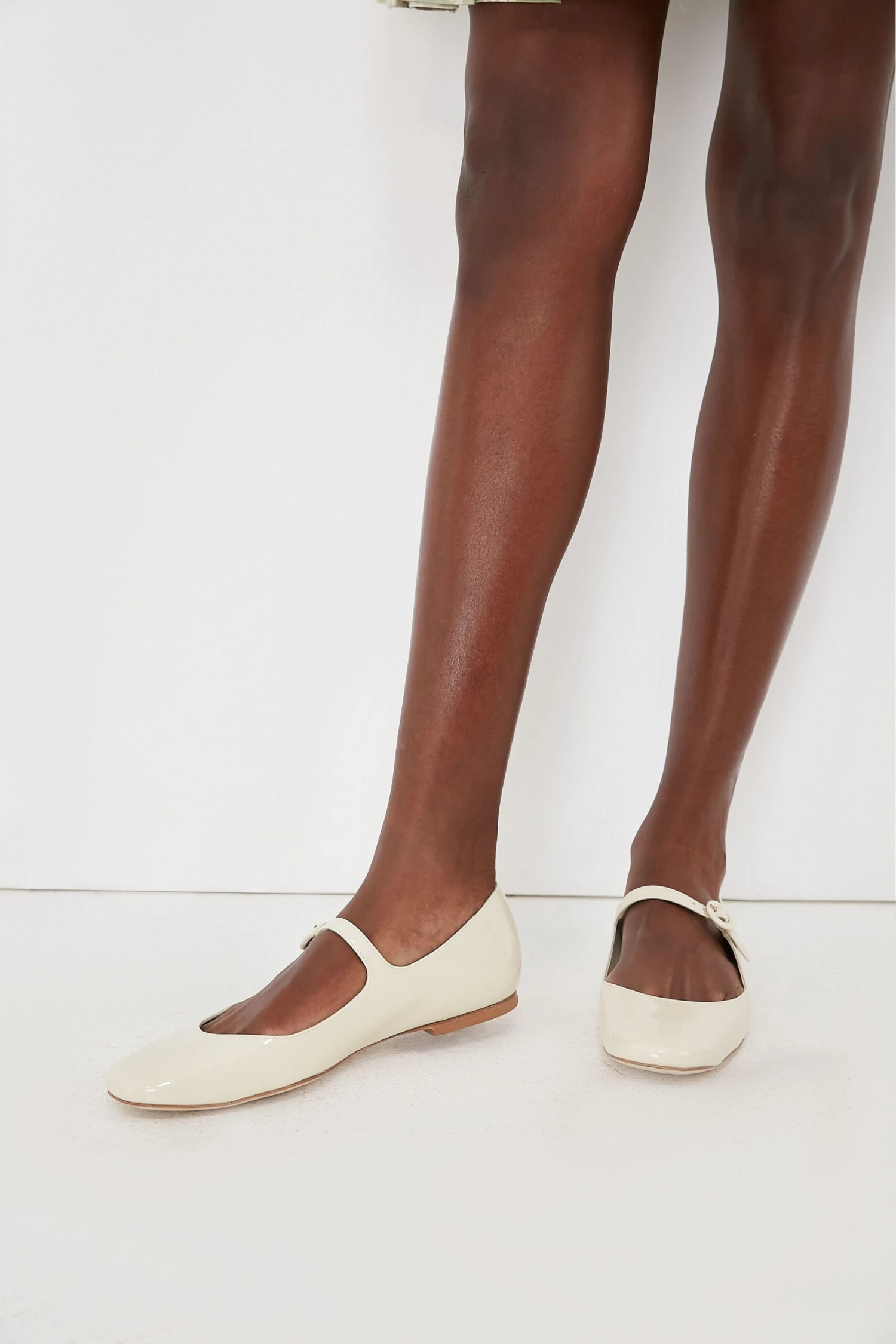 Ivory Patent Leather Blair Ballet Flats 4 Ivory Patent Leather Blair Ballet Flats - Image 2