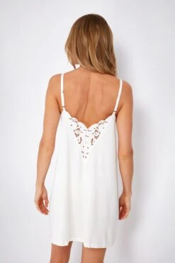 Eberjey Ivory Naya Double Inset Chemise -Loeffler Cloth Shop DJ0P0dlATlQnKU329JlFJuMu7fxjdO6F 1