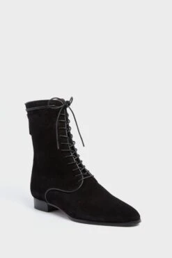 Black Crosta Leather L'Audace Boots