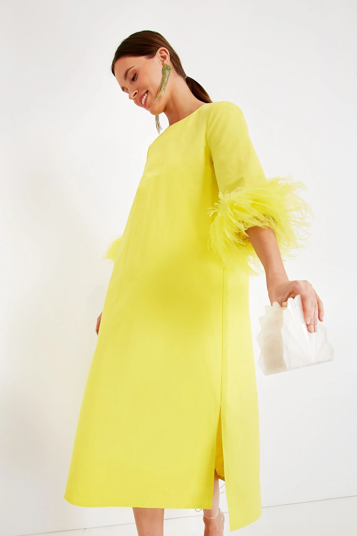 Citron Feather Jamie Dress 9 Citron Feather Jamie Dress - Image 7