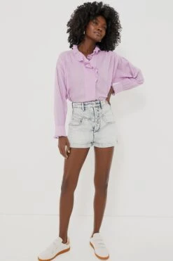 Isabel Marant Etoile Light Blue Jovany Shorts -Loeffler Cloth Shop FHXmZQg9Mepy1IB4fzju3eFFhSWS0PmU 1