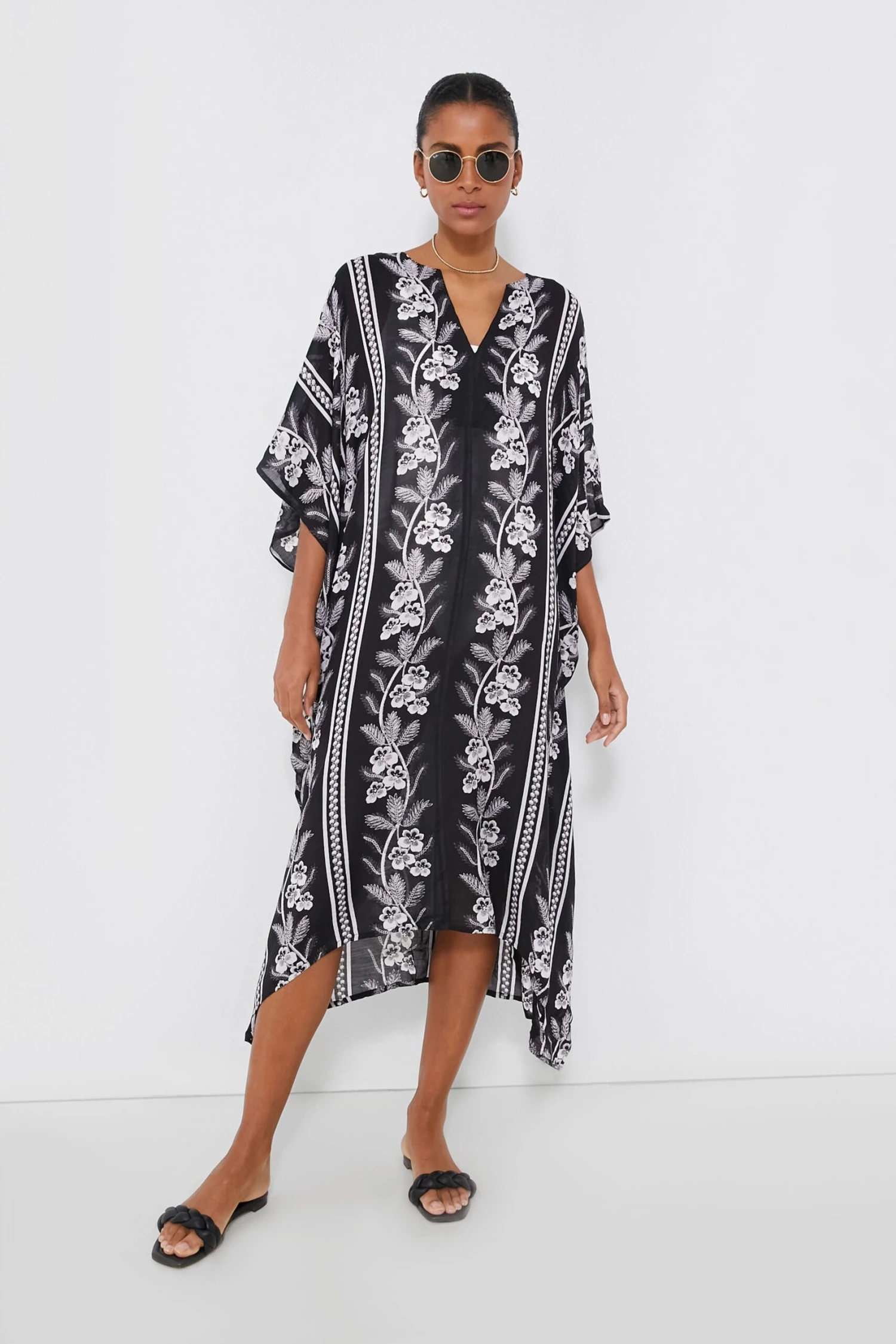 Noir Bloom Oversized Caftan 3 Noir Bloom Oversized Caftan