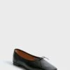 Mansur Gavriel Black Square Toe Ballerina
