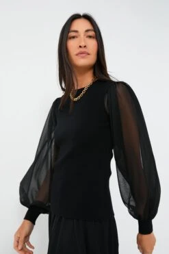 ULLA JOHNSON Noir Sabrina Pullover -Loeffler Cloth Shop G4lcHAsDiAlXWB8mFK2PY2GQ3iZv8lKk 1