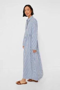 Beach Stripe Poplin Maxi Shirtdress -Loeffler Cloth Shop GL78sFlxnUts0H294tMqPPKoWgBxDn0y 1