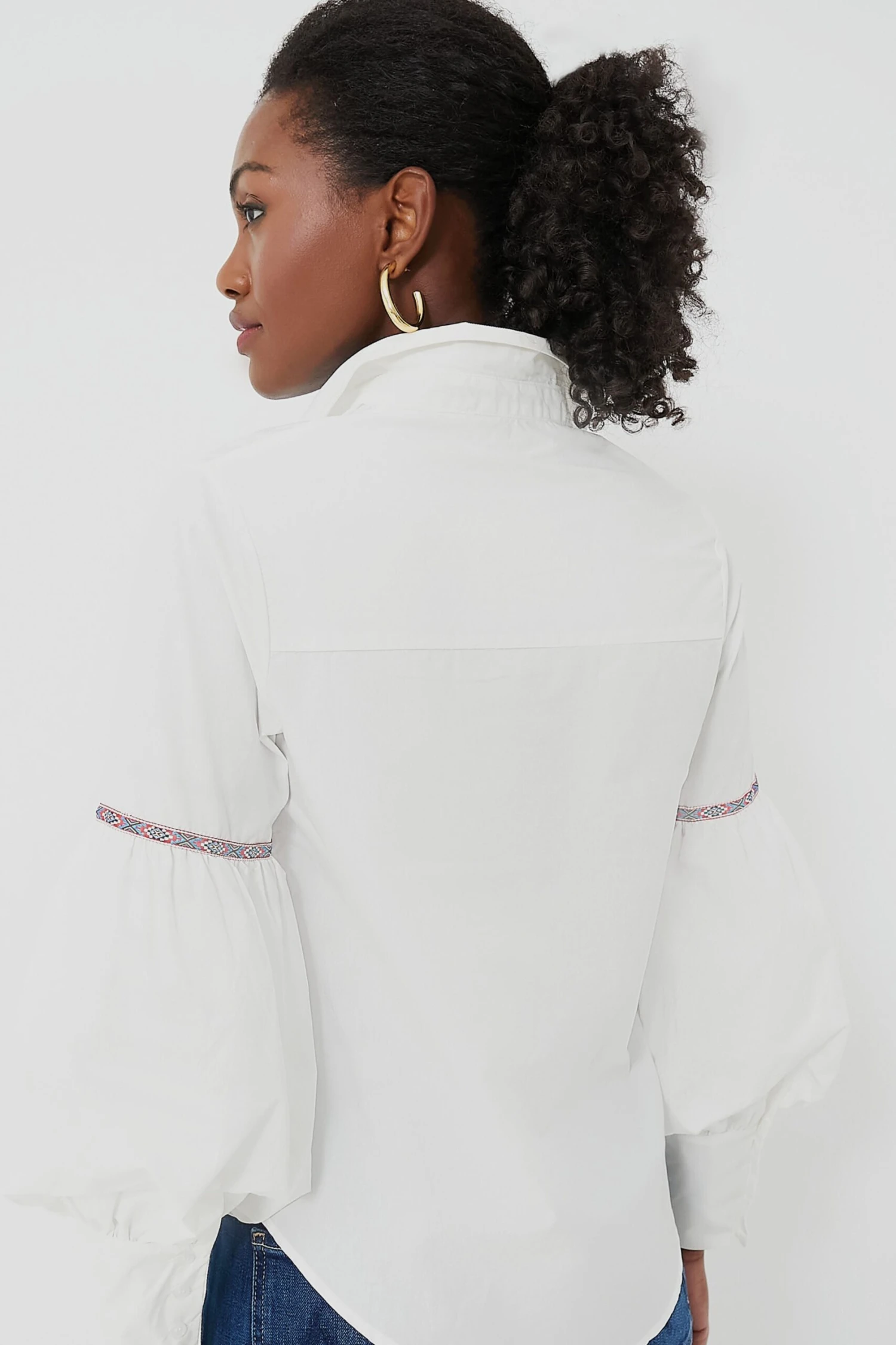 White Trim Molly Shirt 6 White Trim Molly Shirt - Image 4