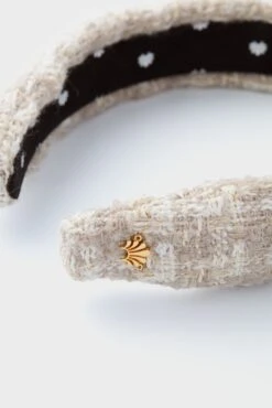 Bisque Tweed Slim Knotted Headband -Loeffler Cloth Shop GZxWFRR44orVdHOg4tOC8KknFkyavHiu 1