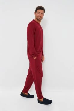 Eberjey Sangria Henry Long PJ Set -Loeffler Cloth Shop GcHh3KpkP7aPizzMuVFnZUExBHDLEFQu 1