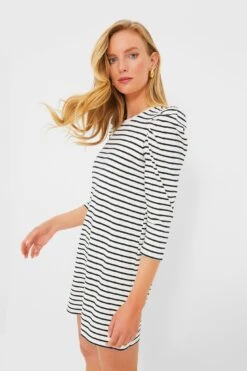 Navy Stripe Vesty Mini Dress -Loeffler Cloth Shop GiDDGaD8IyA06oi5pZnGvVBhDoRPBZRw 1