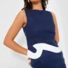 Staud Navy And White Raphael Top