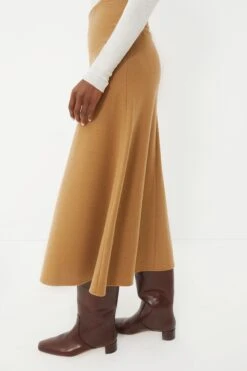 Vanessa Bruno Camel Boushra Midi Skirt -Loeffler Cloth Shop GxIeFfzAfwuHrYeMPCKAIxWluuHjnSpG 1