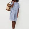 Blue Stripe Emerson Short Caftan