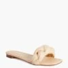Loeffler Randall Natural Joanna Straw Braided Band Flat Sandal