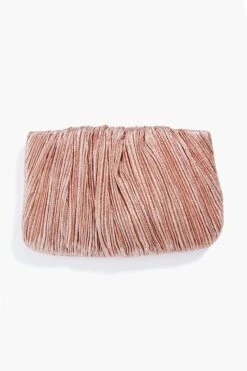 Loeffler Randall Dune Lame Brit Pleated Clutch