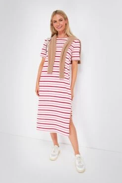 Red And Pink Stripe Short Sleeve Gio Maxi Dress -Loeffler Cloth Shop HHtXoInd9VdM6bfc3uVoC0jzIsMuT9sk 1
