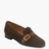 Luggage Brown Velvet Strapped Venetian Loafers -Loeffler Cloth Shop HYtxKhVbXgkZy1P2MbQm5PKLDQolVee6 1