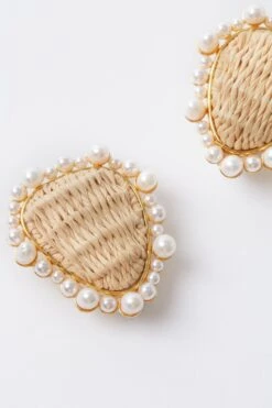Raffia Corrine Studs -Loeffler Cloth Shop HYujgWMHE9WzKKio5yR9rWnimkOeDGsB 1