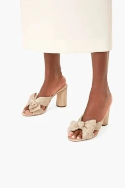 Loeffler Randall Platinum Lame Penny Knot Mules -Loeffler Cloth Shop Heine2A9XXa3KKLBBhcCFF6FKKEXyXLU 1