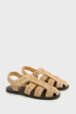 Loeffler Randall Natural Crochet On Dark Brown Sawyer Sandals -Loeffler Cloth Shop HfH7OehHnE1GIwCIp41JRqLR4DQExBxL 1