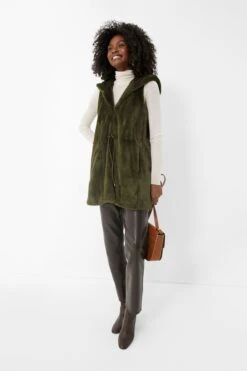 Moss Green Faux Fur Bayker Vest -Loeffler Cloth Shop HisckEVvyq3se8jO4Ajo01RysnLEE5KL 1